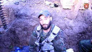 Последнее интервью бойца с позывным "Сева" в Марьинке 19.06.15