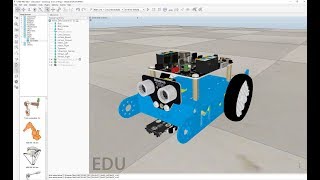 Simulating mBot in V-REP