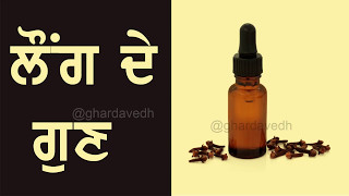 Benefits of clove and clove oil ll ਲੌਂਗ / ਲੌਂਗ ਦੇ ਤੇਲ ਦੇ ਚਮਤਕਾਰੀ ਗੁਣ ll ਪੰਜਾਬੀ ਨੁਖਸੇ ll ਘਰ ਦਾ ਵੈਦ ll