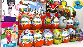 30 Киндер Сюрпризов,Unboxing Kinder Surprise Маша и Медведь,Томас и Друзья,Робокар Поли,Barbie