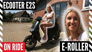 Ecooter E2S Elektroroller - On Ride - Fahrvideo