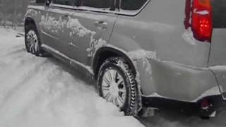 Nissan X-Trail snow T31 sheregesh 2011 (на снежной горке)