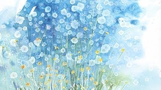 How to watercolor: Even More dandelions!! Large format 22"x30"