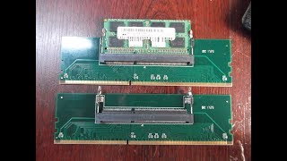 SO-DIMM DDR3 LAPTOP-DiZÜSTÜ RAMi, DESKTOP MASAÜSTÜ ANAKARTA TAKMAK-SO-DIMM Masaüstü Adaptör TEST