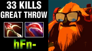 GREAT THROW BY EARTHSHAKER CARRY !! - 33 KILLS hFn - Dota 2