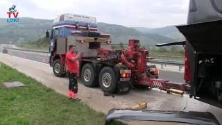 Autobusu iz Poljske se rasipale dvije gume na A1 treći dio