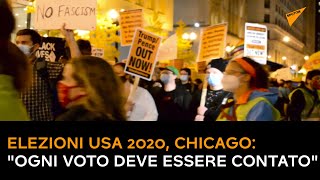 Elezioni USA 2020, Chicago: "Ogni voto deve essere contato"