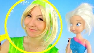 Видео для девочек. Фея Динь Динь и фокусы с пузырями