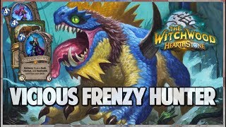 Vicious Frenzy Hunter | Surviving Standard 90 | Hearthstone | The Witchwood