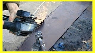 Точу пилу двуручку "колымку"