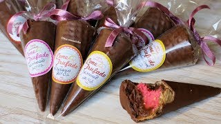 CONE TRUFADO FAÇA E VENDA - CONE RECHEADO - Bru na Cozinha