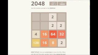 Прохождение игры 2048 / win 2048 game