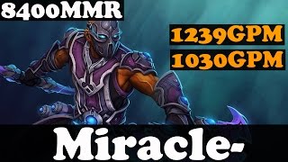 Dota 2 - Miracle 8400 MMR Plays Anti-Mage - 2 Games - Ranked And Pub Match Gameplay