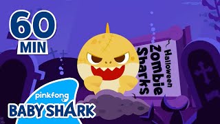 Halloween Zombie Sharks 1hr | Baby Shark Halloween | Halloween Shark Family 