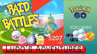 SOLO CROCONAW RAID BOSS BATTLE - POKEMON GO GYM RAID