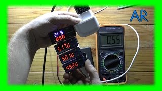 USB тестер - вольтметр-амперметр с однорядным ж.к. дисплеем. Обзор и тестирование.