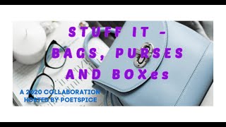 STUFF IT COLLAB  with Poetspice - January 2020  Dress it Up Purses and Backpacks V1273)
