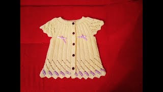 Поперечное вязание кофточки-кардигана спицами "ВАНИЛЬКА" часть2
