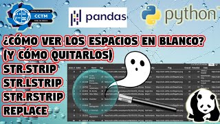 + ¿Cómo ver los espacios en blanco…y cómo quitarlos? | Dataframe |Pandas|Python | Pandas