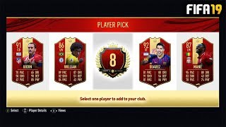 I GOT 92 ST SUAREZ IN REWARDS!! - FIFA 19 Top 100 FUT Champs Rewards