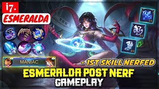 Esmeralda Post Nerf Gameplay [ i7. Esmeralda ] Mobile Legends