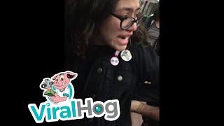 Police Arrest Passenger from Train For Having Her Foot on the Seat || ViralHog