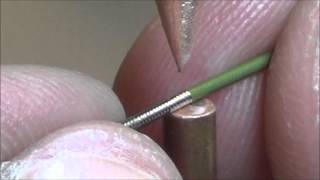 Micro Welding 3mil Stainless Steel Ribbon to Stainless Steel Core - Sunstone CD Welder/Opposed Head