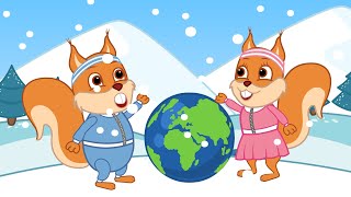 Famille d'Écureuil - Téléportation Des Athlètes Animé 2023 en Français