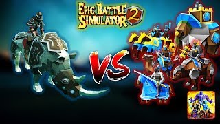 Epic Battle Simulator 2 | 120 RHINOS VS EVERY CAVALRY UNIT!
