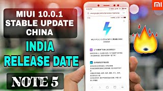 Miui 10.0.1 Stable Update Rolling Out China Rom || Redmi Note 5 || Big Information