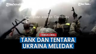 Detik-detik Menegangkan, Kendaraan Tempur Lapis Baja Ukraina Injak Ranjau