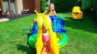 БОЛЬШОЙ БАССЕЙН ЗООПАРК  / Николь и Алиса / outdoor playground family fun kids Pool ZOO 2017