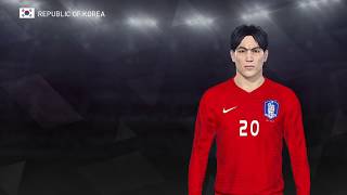 PRO EVOLUTION SOCCER 2018 Face Edit [HONG MYUNG-BO (홍명보)]
