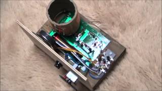 自作アンテナコイル付１．５Ｖ　ＳＰラジオ