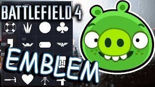 Battlefield 4  Emblem  Guide how to create Bad Piggies emblem!