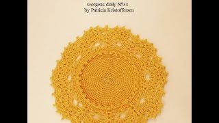 Gorgeous Doily 34 design by Patricia Kristoffersen step by step