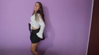 Amazing Upskirt Teen Cam Girl Dancing in a Stunning Short Black Skirt