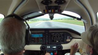 Flight into Andrews-Murphy, NC in a Columbia 400, June 28, 2010