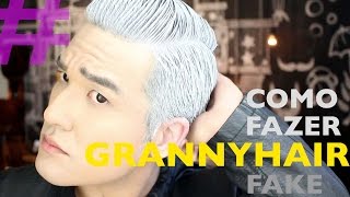COMO FAZER CABELO CINZA TEMPORÁRIO | HAIRSTYLE