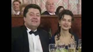 Жируют на банкете   Янукович и Порошенко Еврейские танцы