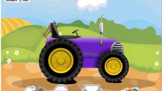Мойка тракторов / Wash tractors / Мальчики играют