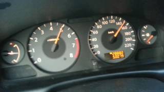 NISSAN ALMERA CLASSIK - РАЗГОН 0 - 160 ЗВУК ВЫХЛОПА