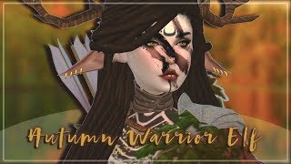 The sims 4 ↠ Fantasy CAS "Warrior Elf of Autumn"