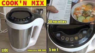 cook'n mix lidl silvercrest cuiseur mixeur smk 1000 soupes smoothies compotes