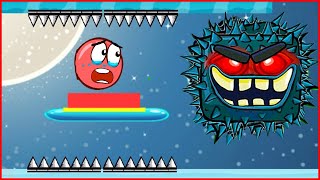 Несносный новый красный шар против черных квадратов.Red Ball 4. Для детей от котика Браяна.