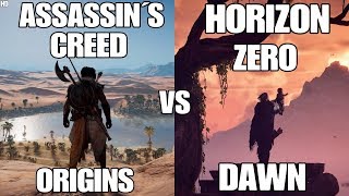 Assassin's Creed Origins vs Horizon Zero Dawn - Graphics and Gameplay Comparison