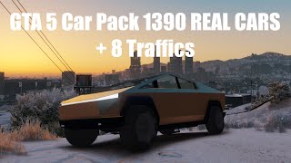 GTA 5 Car Pack 1390 REAL CARS + 8 Traffics