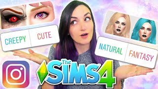 MY INSTAGRAM FOLLOWERS CREATE MY SIM | Sims 4 CAS Challenge