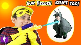 GIANT GOAT ADVENTURE with HobbyHeroes! Surprise Toys Egg by HobbyKidsTV