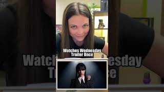 When You Watch The Wednesday Addams Trailer For The First Time... #addamsfamily #shorts